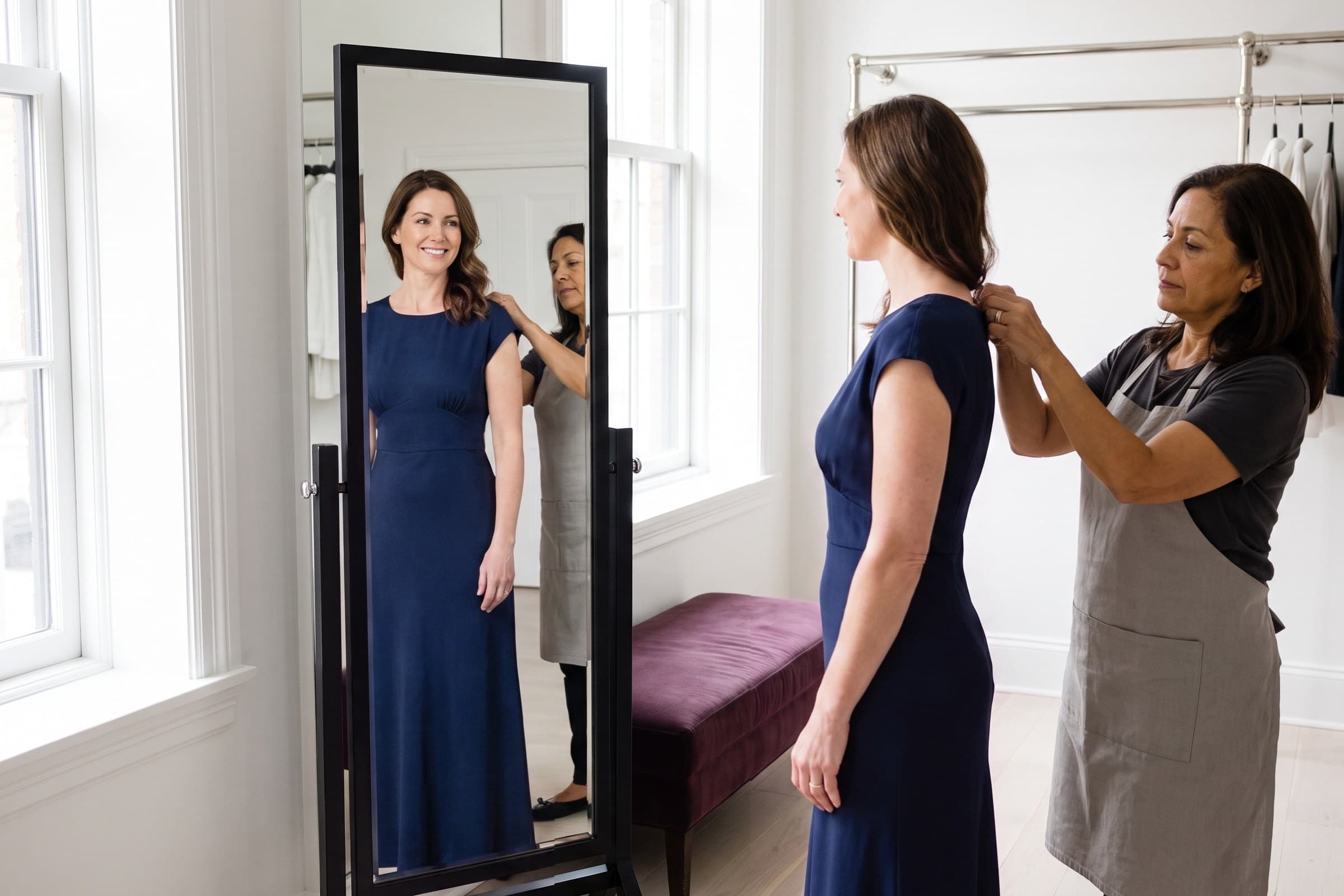 A garment fitted at a Sir Galloway location.
